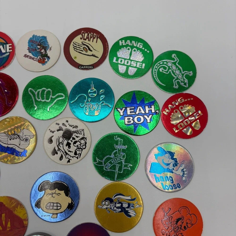 World POG Federation POG Lot Vintage 90s Surf Mixed Yin Yang Slammer Holographic